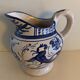 Domingo Punter blue ceramic pitcher, Teruel, 1960