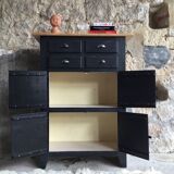 Craft furniture or top black and wood sideboard