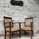 Pair of mahogany armchairs Empire XIXth century