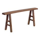 Antique solid wood bench (c.1870) #27