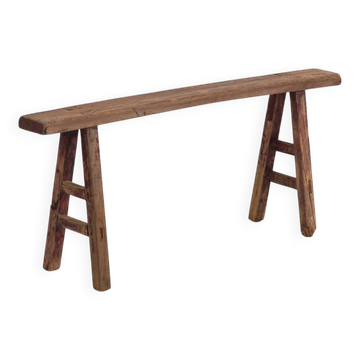 Antique solid wood bench (c.1870) #27