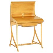 Art Nouveau desk attributed to Carlo Zen 1902 in mottled maple.