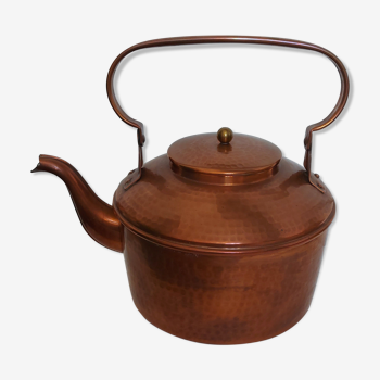 Hammered copper teapot