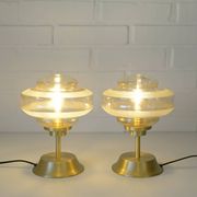 Vintage Bedside Lamps / Set of 2 / Redesign Mushroom Lamp / Art Deco Style