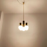 Swedish brass chandelier by Hans Agne Jakobsson