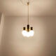 Swedish brass chandelier by Hans Agne Jakobsson