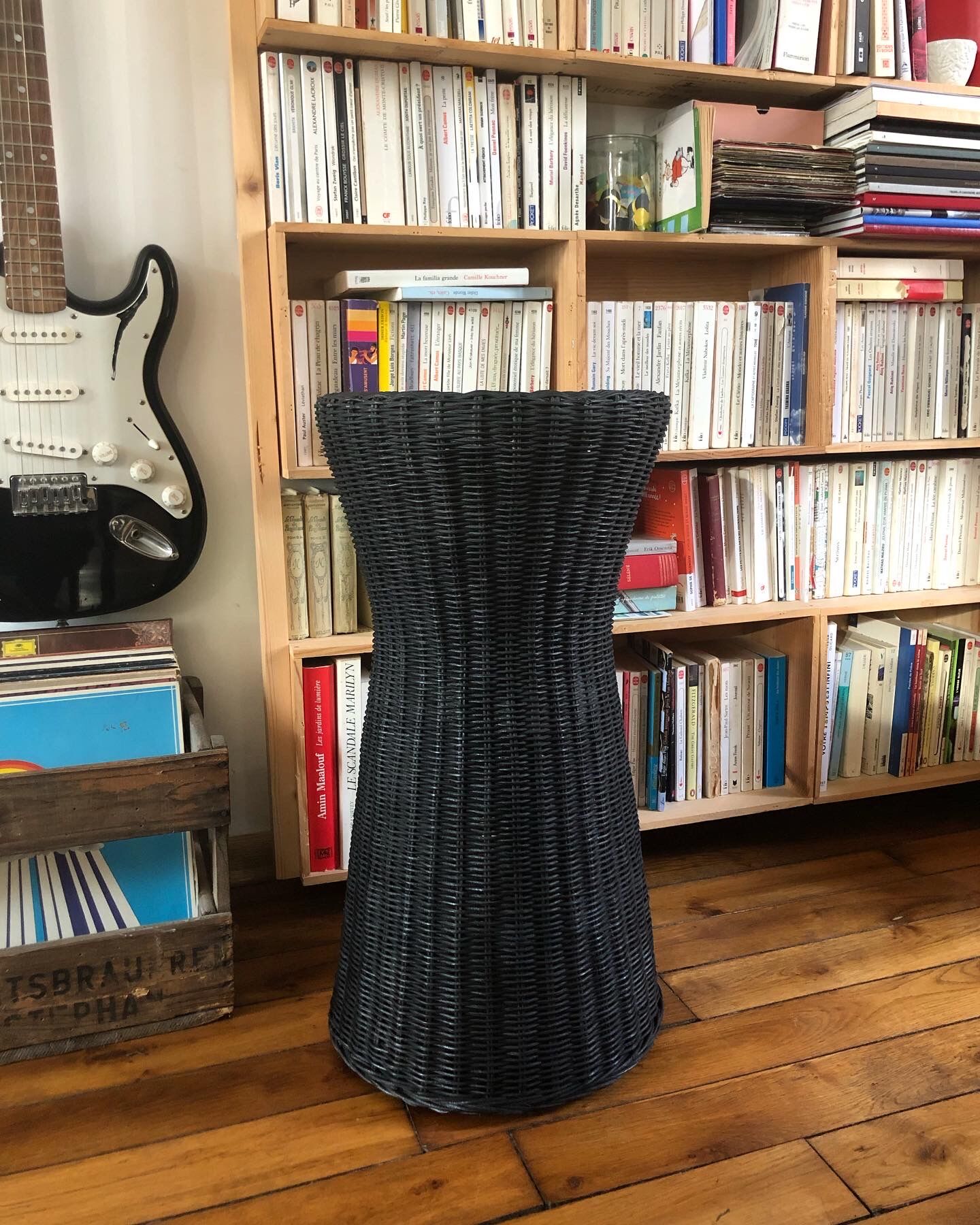 Rattan stool or vintage sofa tip