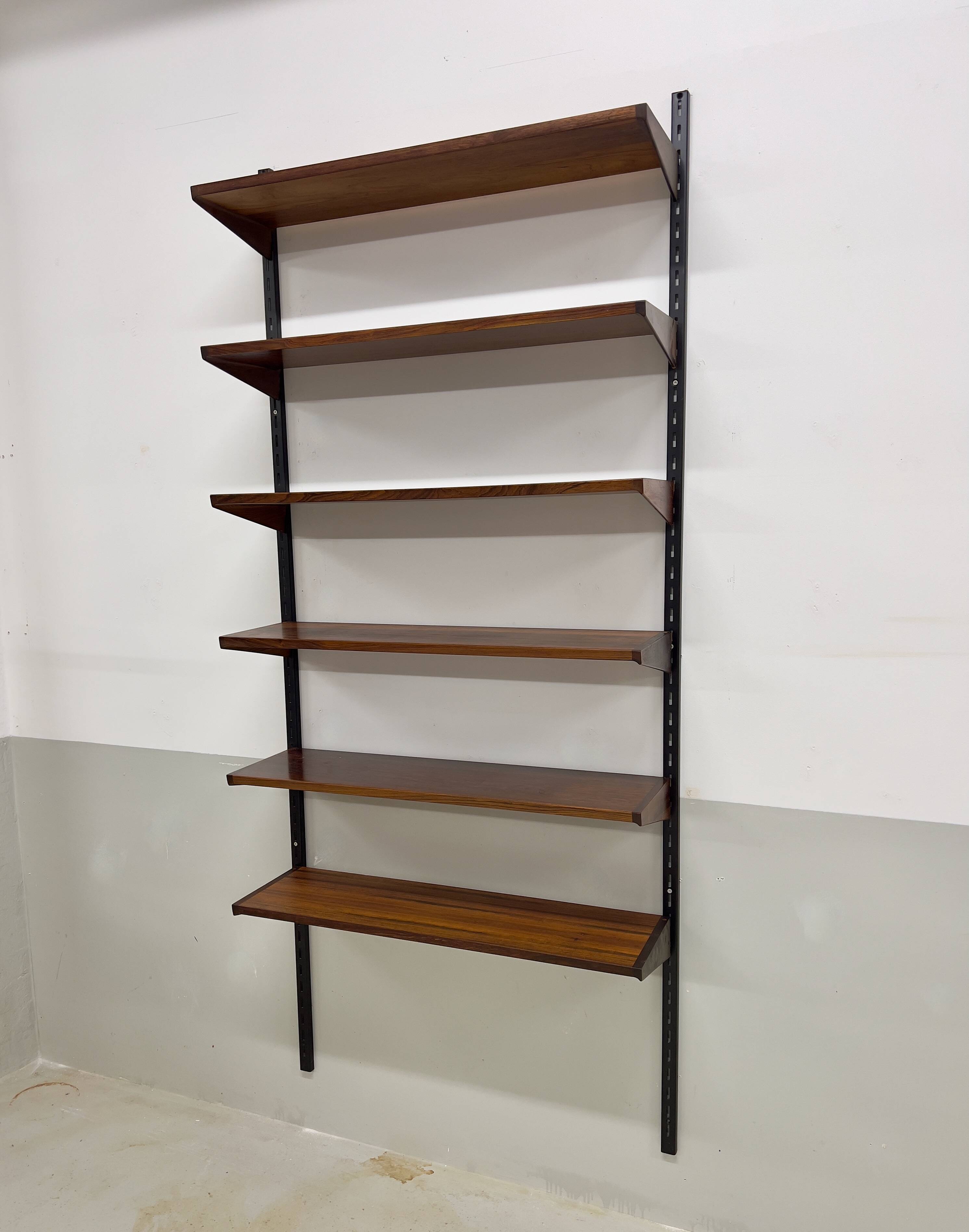 Kai Kristiansen Rosewood Shelves For Feldballes, Set Of 6