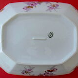 Porcelain vegetable with floral decoration