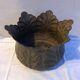 Cache pot plants metal shape petals flowers decoration vintage garden decoration