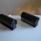 Pair of vintage Ikea 1980s Typ V 413 black wall lamps