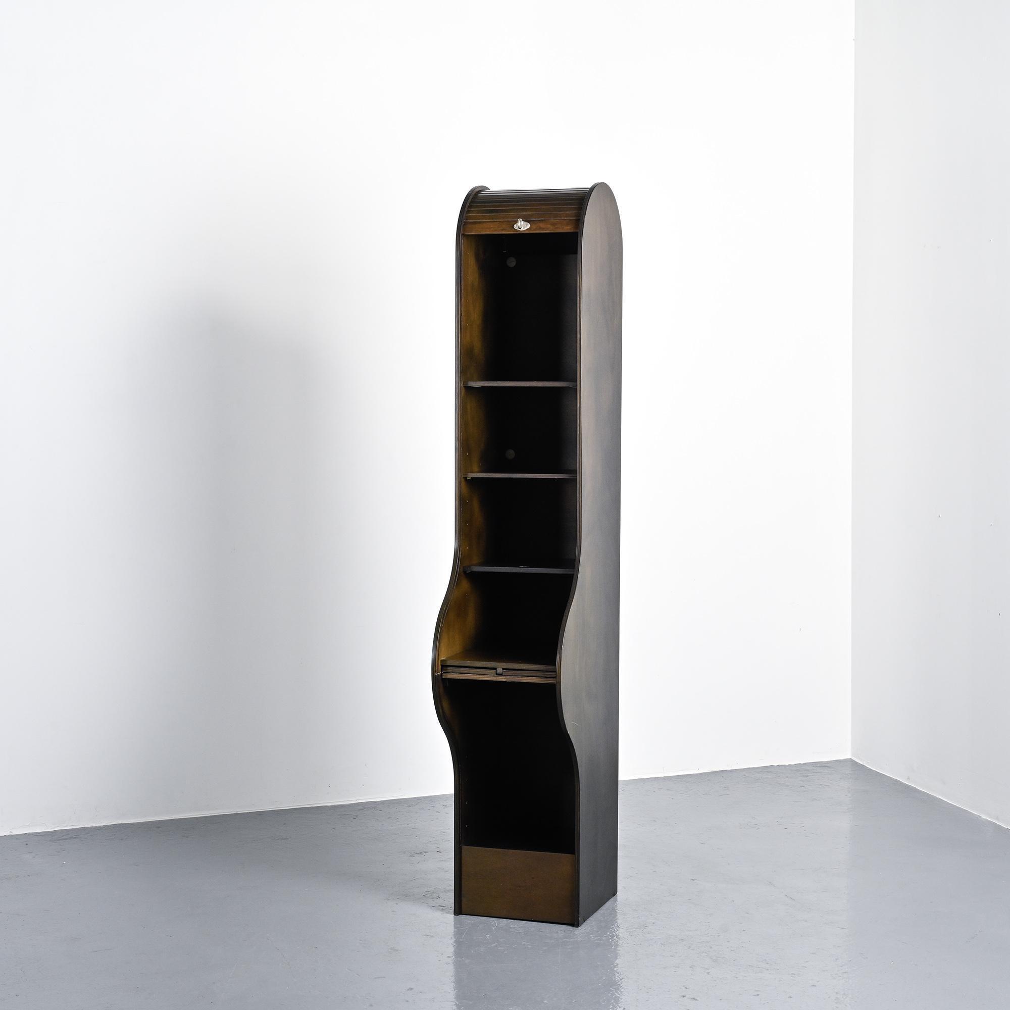 Jalousie secretary 5822 by Klaus Vogt for Thut Möbel, circa 1970.