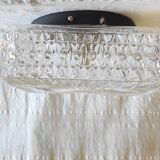 Vintage glass ceiling light - mid 20th century