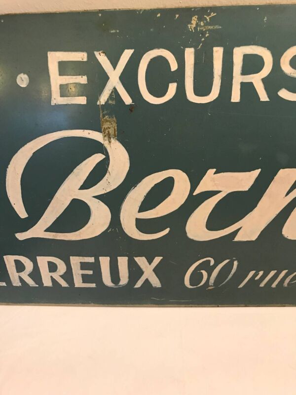 Tôle peinte publicitaire automobilia