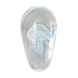 Blue jellyfish paperweight