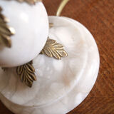 Alabaster Lamp and Foliage