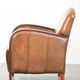 Sheepskin armchair in Art Deco style with wooden armrests