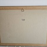 Painting - Watercolor landscape with poppies - View of Irancy (Yonne)