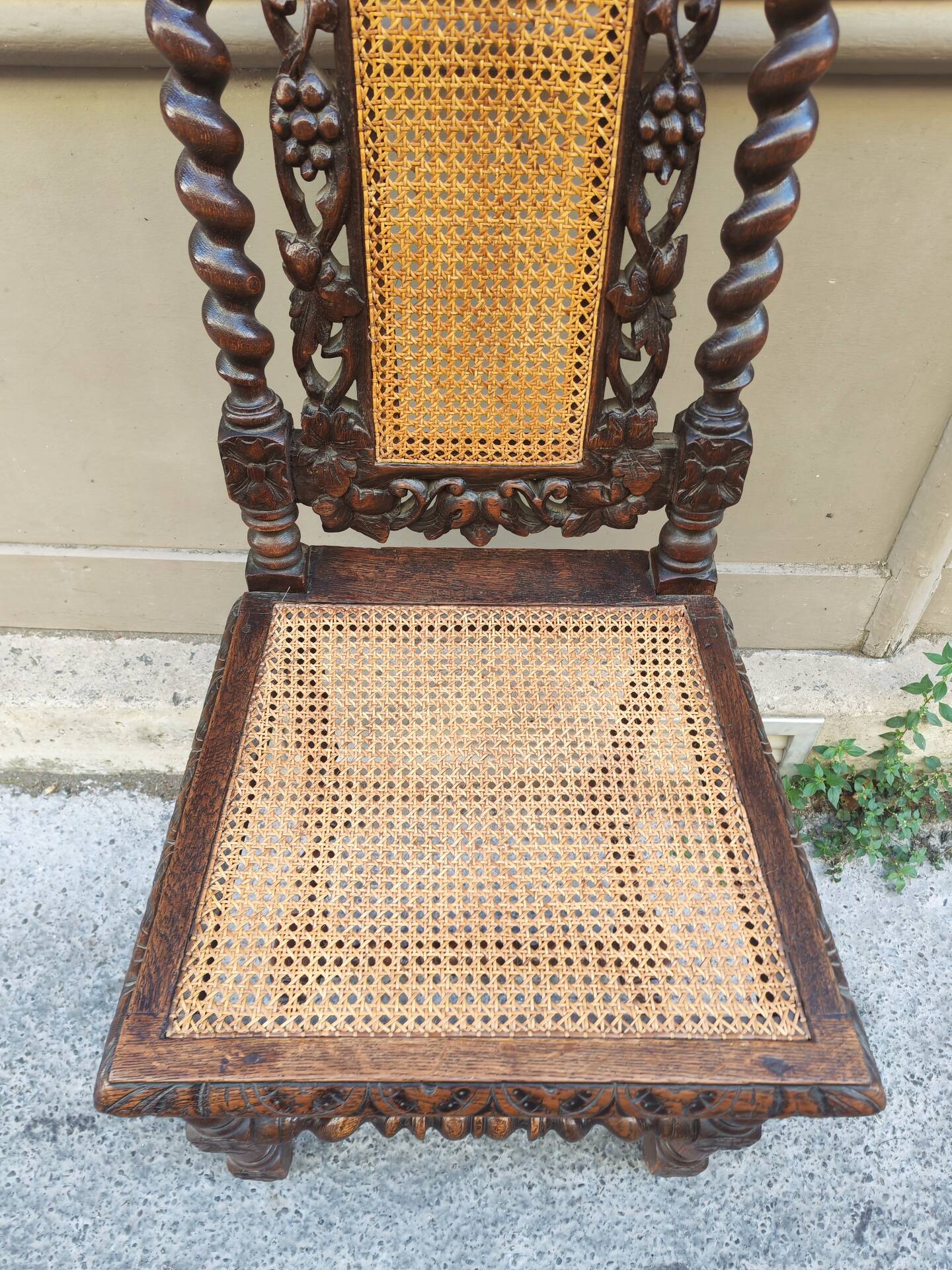 High chair in the style of Louis XIII, 19th century.