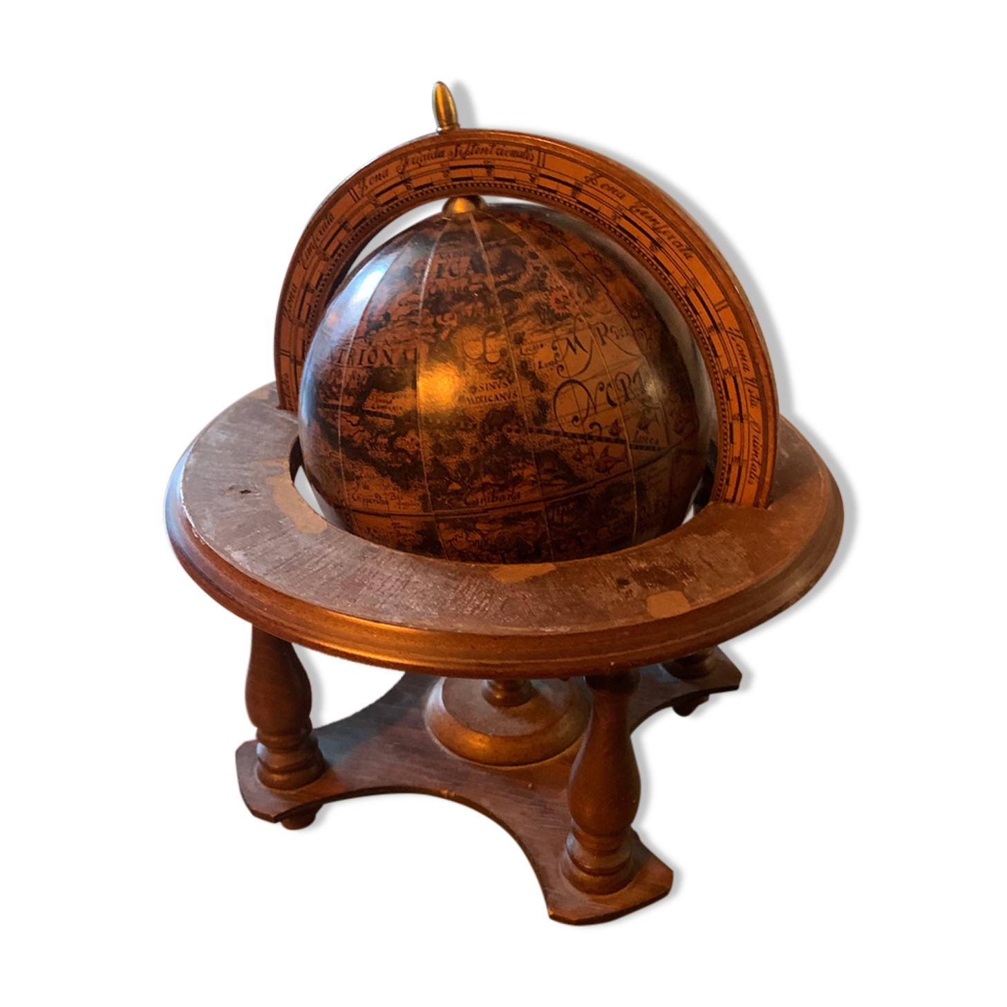Globe vintage Mercurio d’oro
