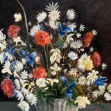Rudi de Vos. Still life with flowers.