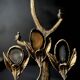 Bronze and agate sculpture
