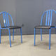 Ensemble de chaises Nr 222 par Robert Mallet-Stevens, années 1980, ensemble de 7.