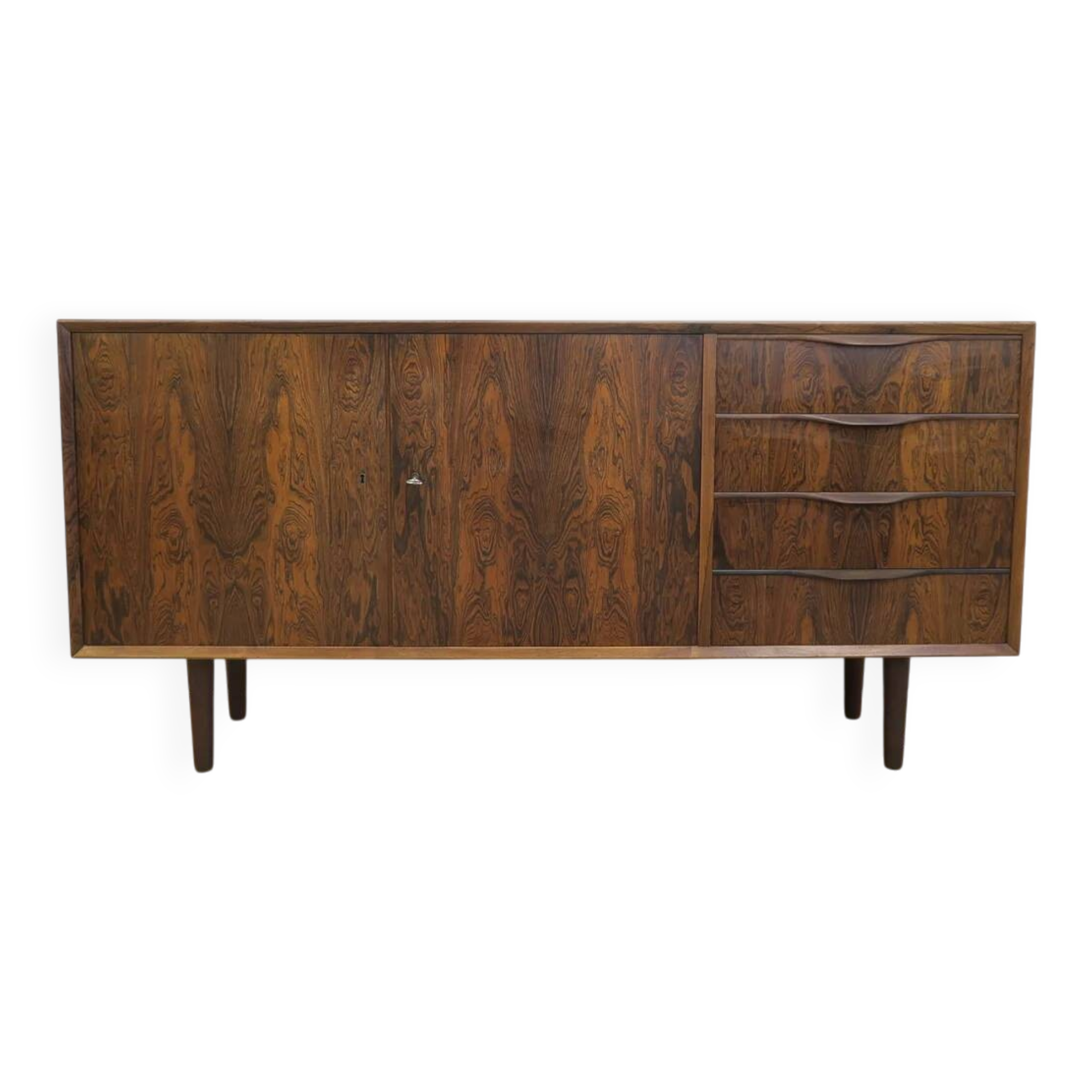 Rosewood sideboard by Erling Torvits for Klim Møbelfabrik, Denmark 1960.