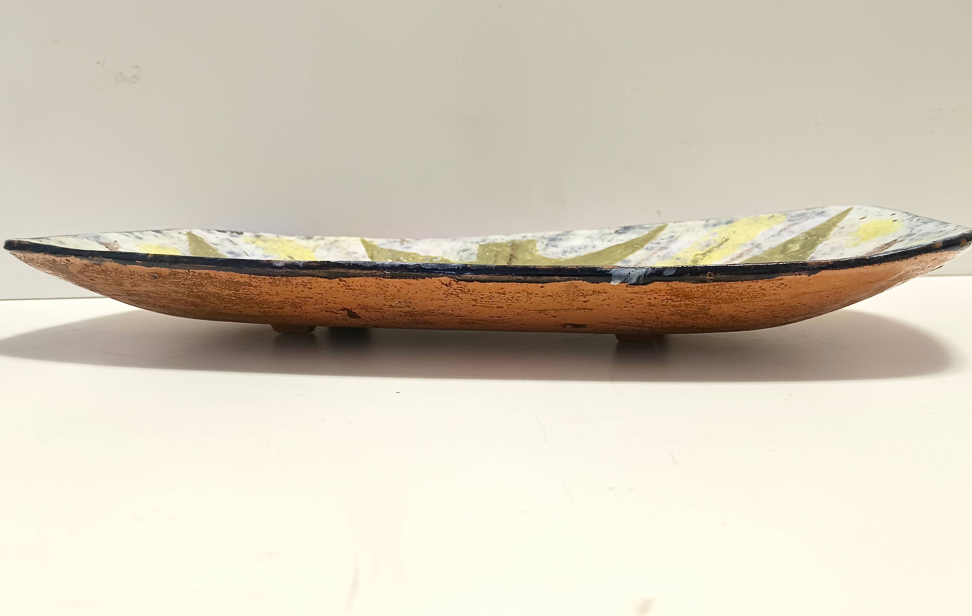 Large Earthenware Artistic Wall Panel or Centerpiece , Italy