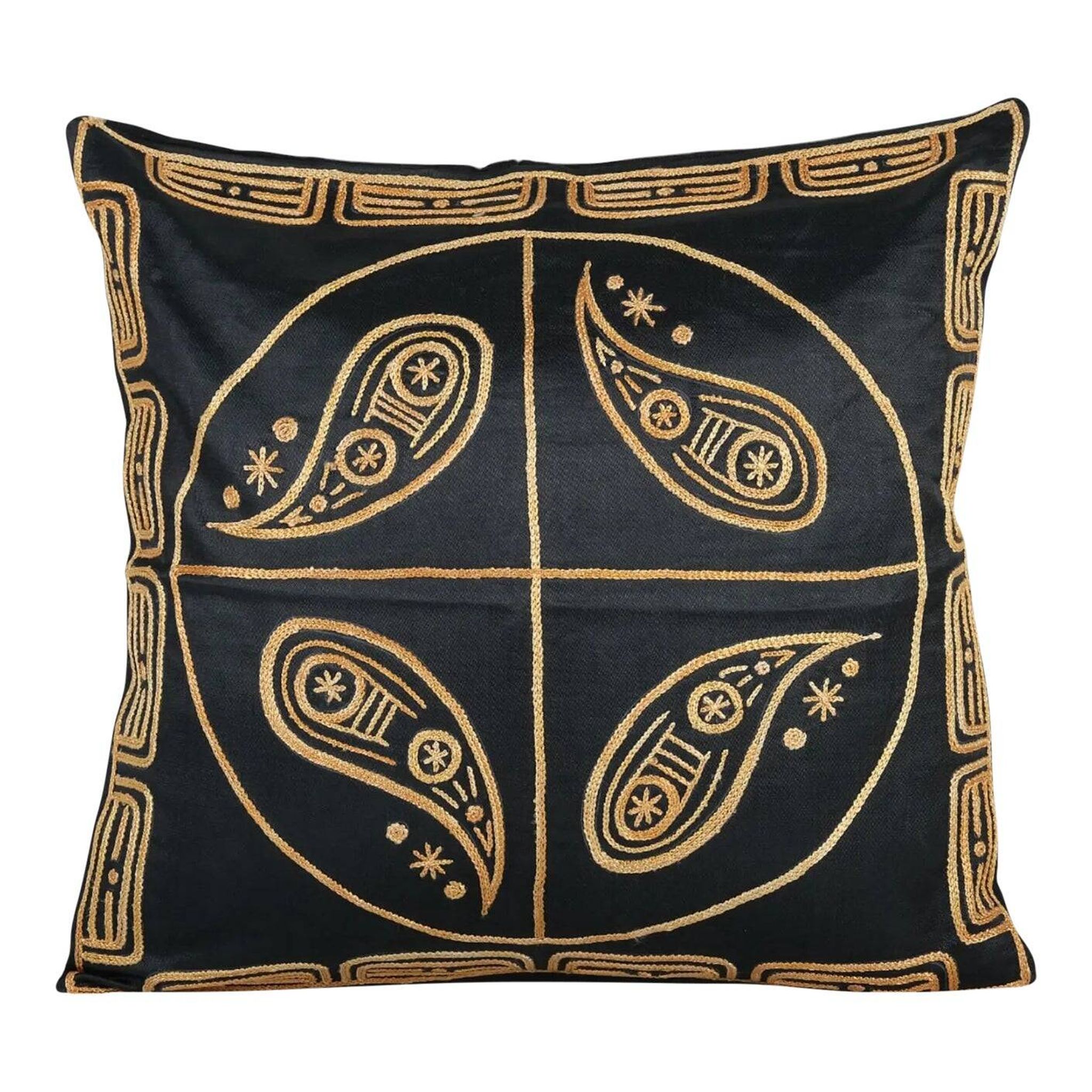 Vintage embroidered cushion cover 43x46 cm