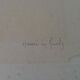 Engraving signed Henri Le Riche portrait of an old woman