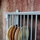 Vintage Wall Mounted Plate Rack - Rustic Plate Holder