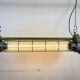 Grey Soviet Industrial Hanging Tube Light, 1970s