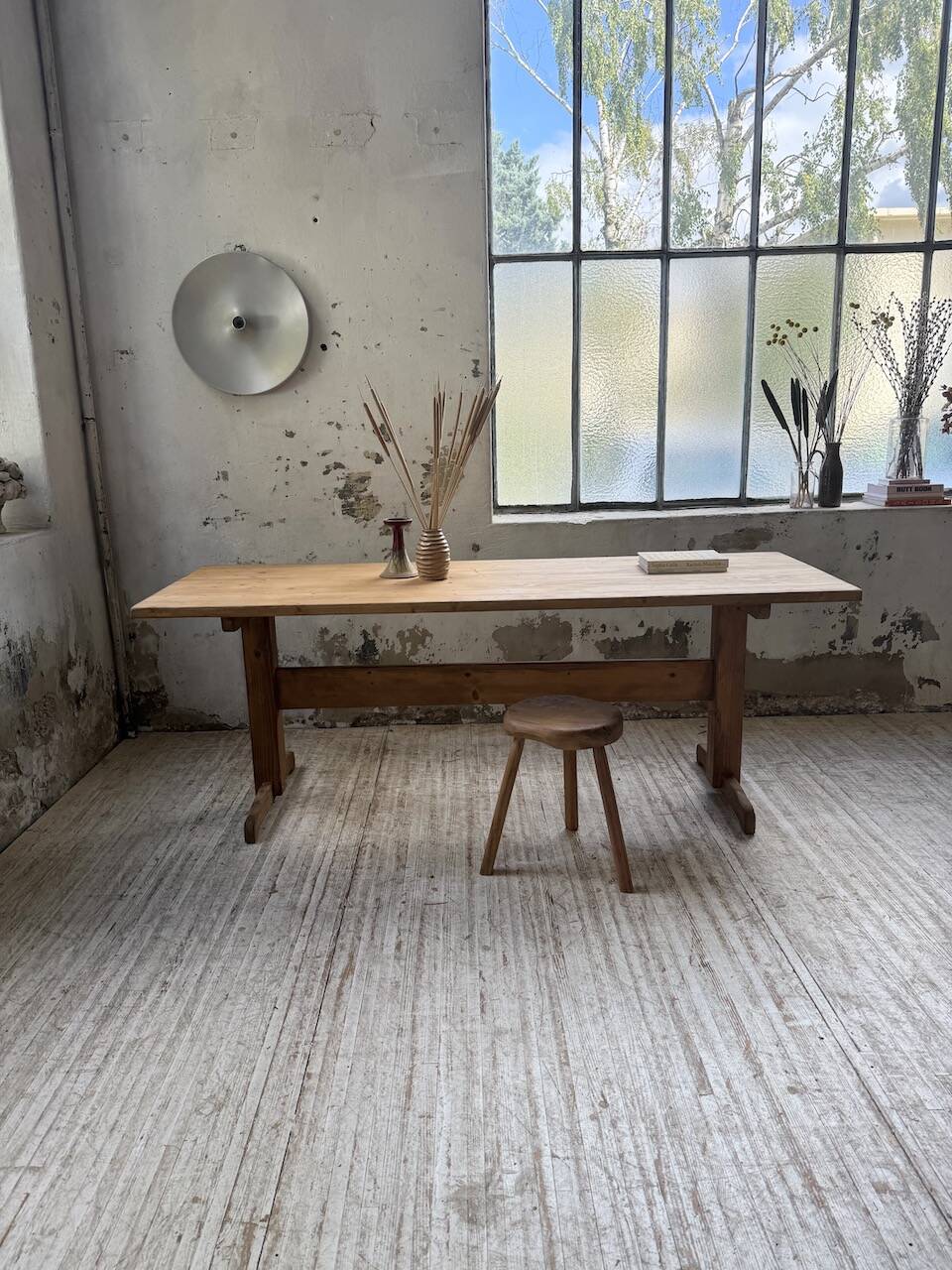 Perriand mountain furniture pine dining table