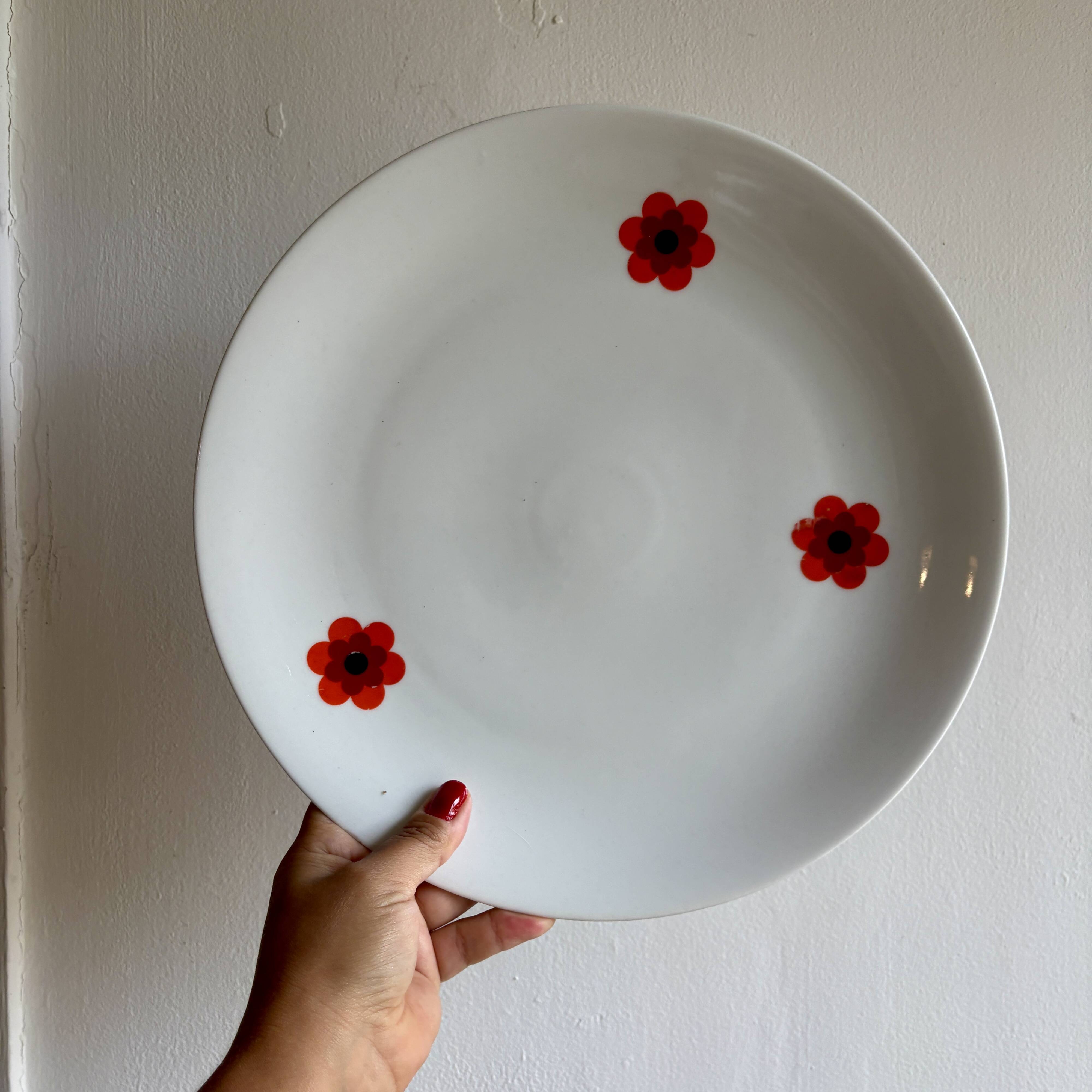 Lot de 3 plats de service vintages Scherzer Bavaria