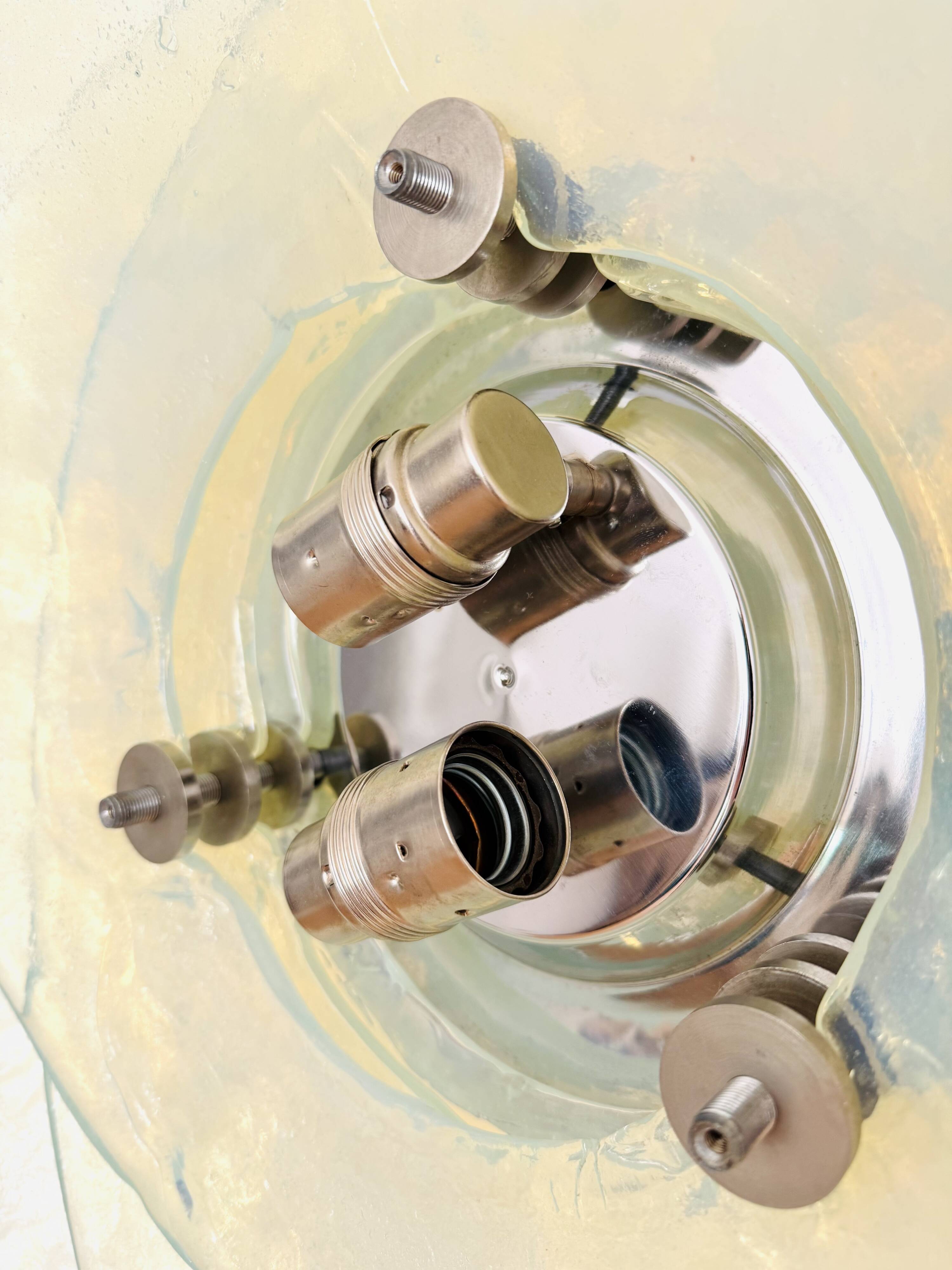 Murano Glass Flush or Wall Lamp by Carlo Nason for Mazzega