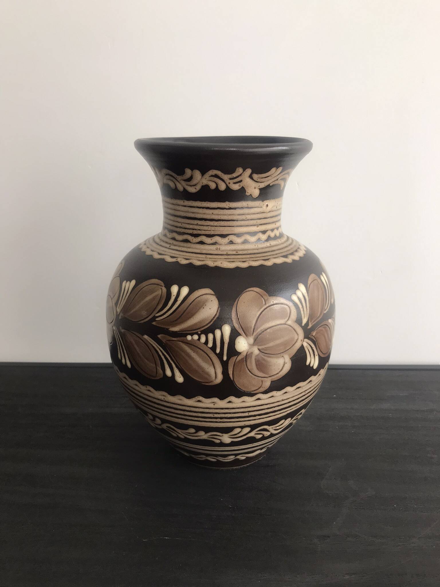 vintage hungarian pottery vase