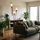 Vintage 3-light floor lamp from the 1960s.