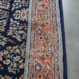 Rug with Pink and Dark Blue Tones and Patterns – 257 x 172 cm