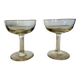 Lot de 2 coupes de champagne anciennes