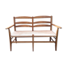 Wood and straw Picard bench