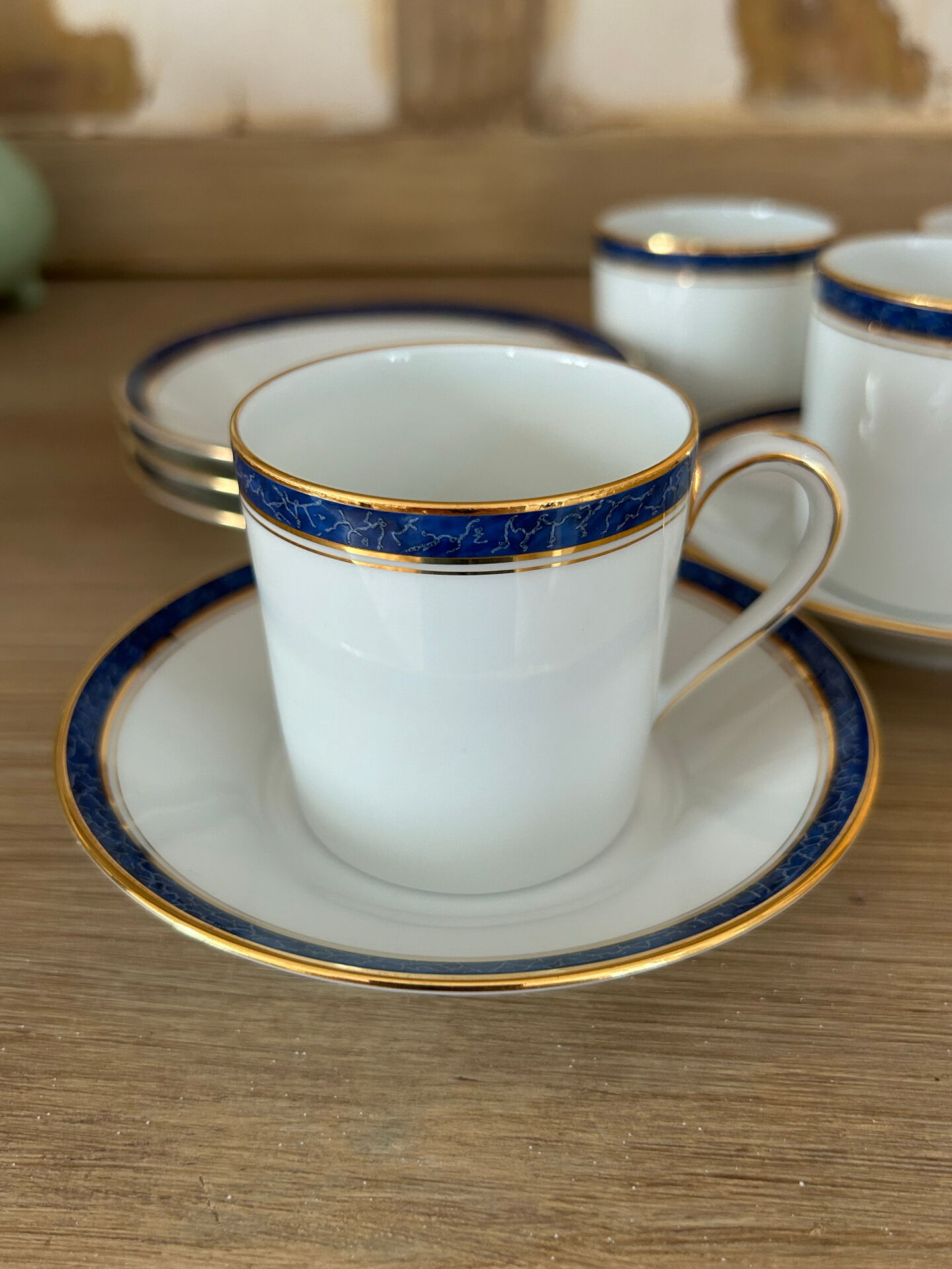 Coffee service CH. Field Haviland Limoges - 5 cups + saucers