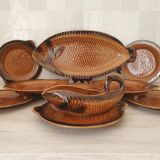 Sarreguemines 12-piece earthenware fish set