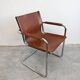 Paire de chaises visiteurs Bauhaus en cuir par Mart Stam, Matteo Grassi