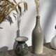 Small green ceramic vase 1960 signed Punter