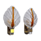 Pair of "leaf" wall lamps by Carl Fagerlund, Murano glass, Germany, 1970