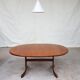Vtg mid century g plan fresco teak extending 4 - 6 seat oval dining table retro