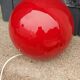 Wofi Leuchten red glass ball lamp from the 90s