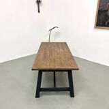 Modern solid oak dining table