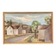 Huile sur toile suédoise – « Maisons » par Martina Möller